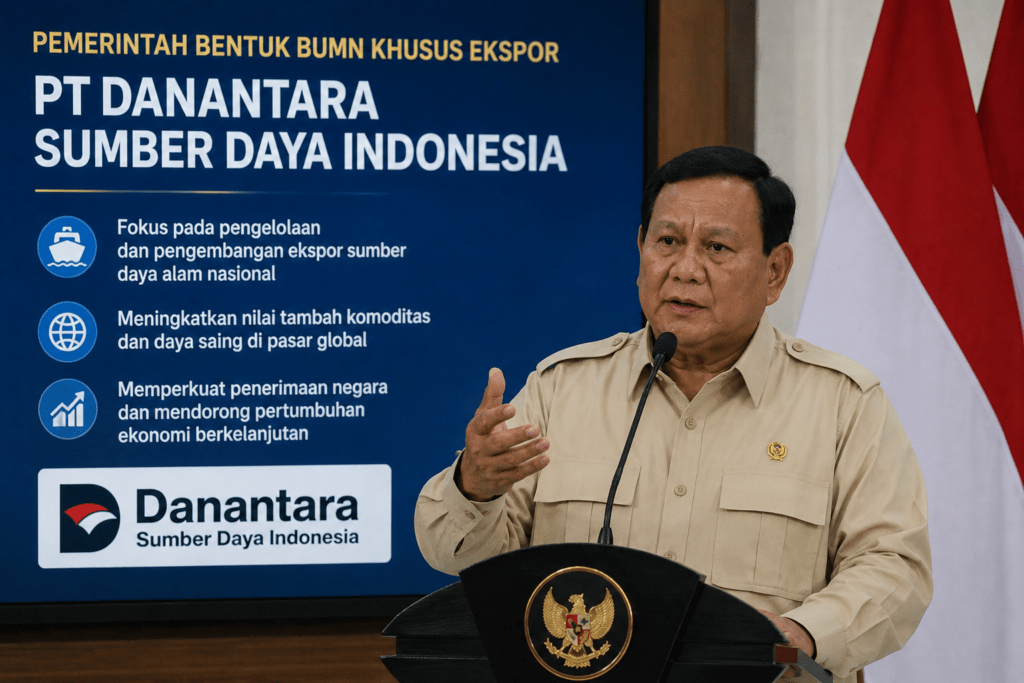 Prabowo Bentuk PT Danantara Sumber Daya Indonesia untuk Kelola Ekspor