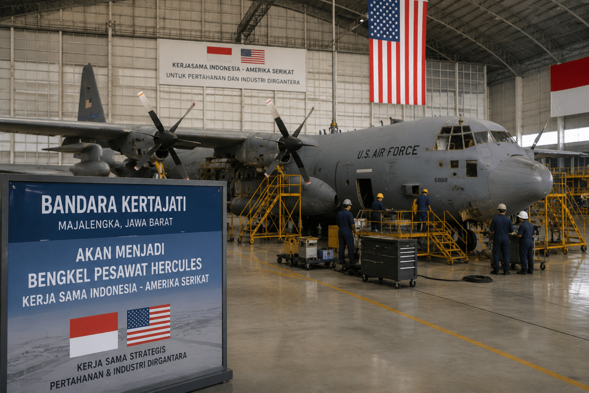 Prabowo Terima Tawaran AS, Bandara Kertajati Disiapkan Jadi Pusat Perawatan Hercules Asia