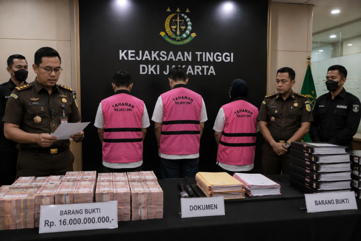 Kejati DKI Tetapkan Tiga Tersangka Korupsi Rp16 Miliar di Kementerian PU
