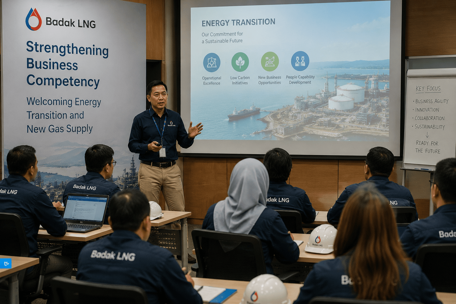 Badak LNG Perkuat Kompetensi Bisnis Sambut Transisi Energi dan Pasokan Gas Baru
