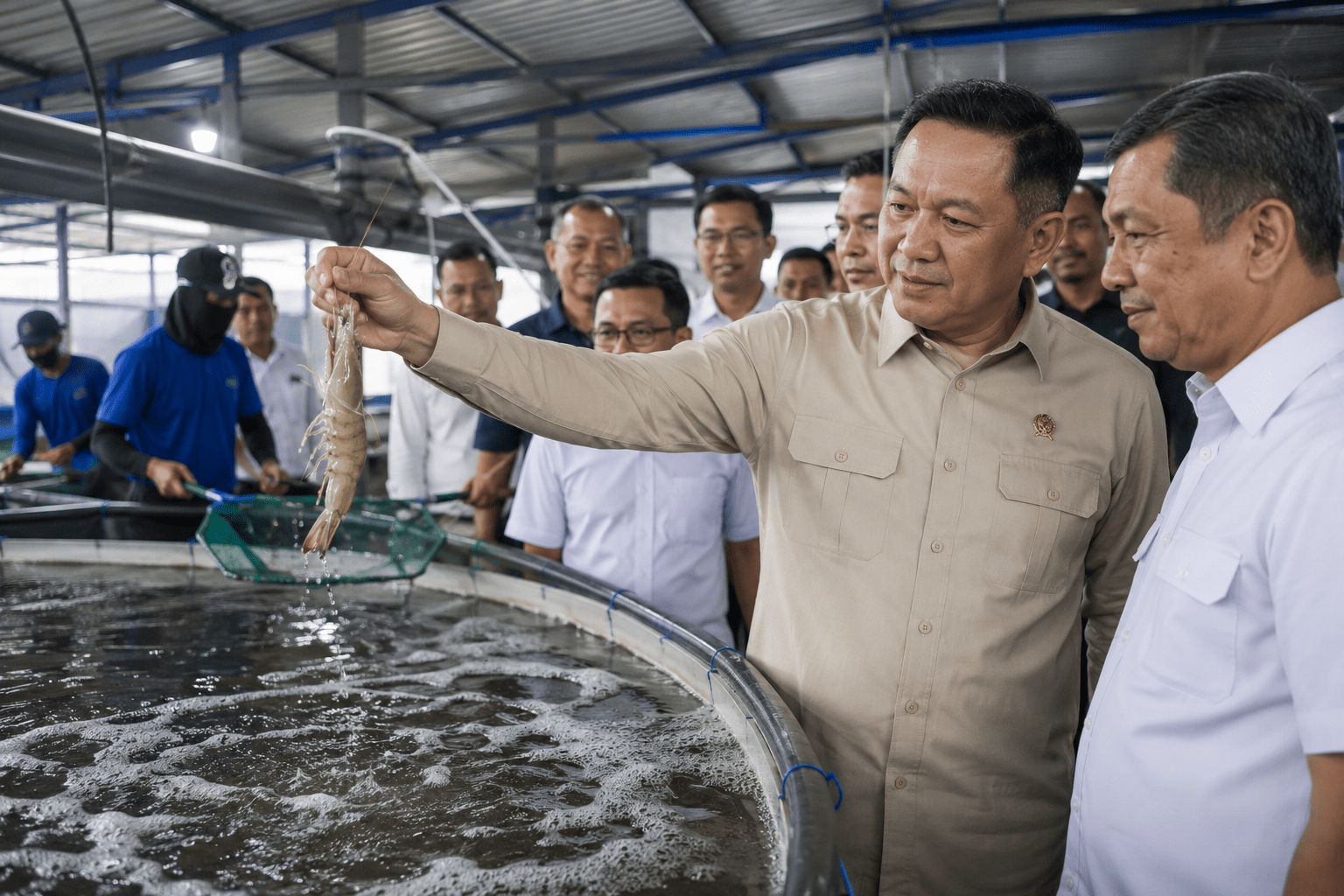 Seskab Optimistis Indonesia Bisa Jadi Produsen Udang Unggulan Dunia