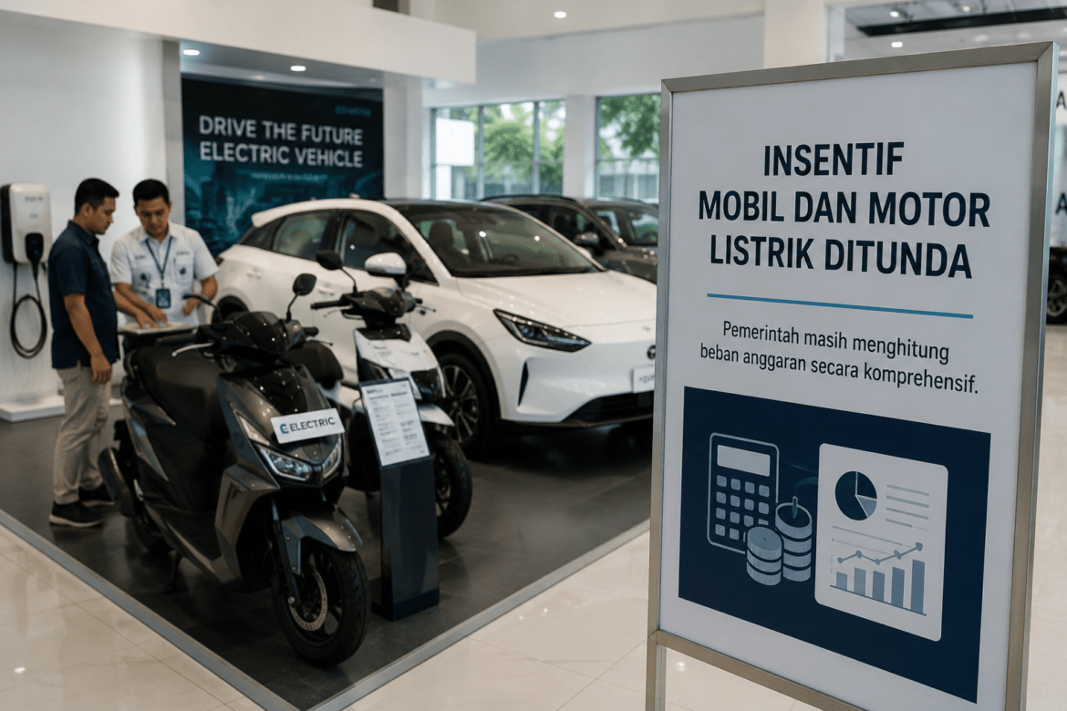 Insentif Mobil dan Motor Listrik Ditunda, Pemerintah Masih Hitung Beban Anggaran