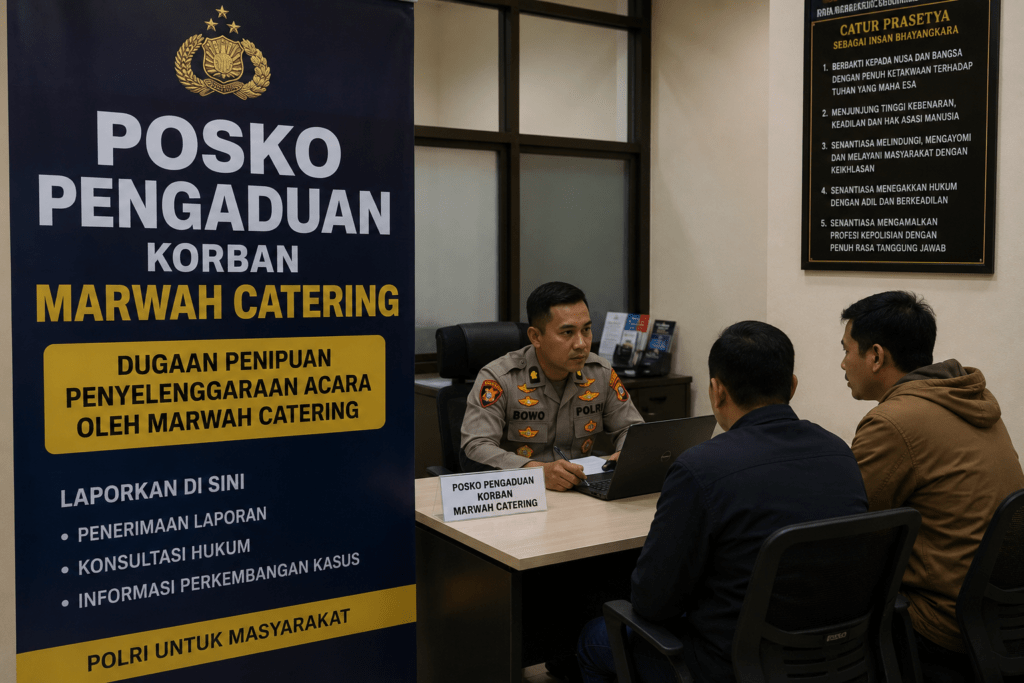 Polisi Siapkan Posko Pengaduan bagi Korban Dugaan Penipuan WO Marwah Catering