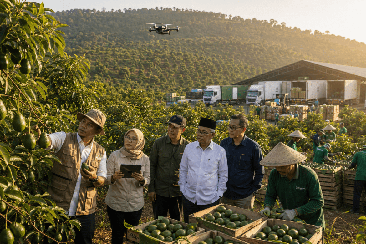BRIN dan Kadin Kembangkan Sentra Alpukat Organik 360 Hektare di Lampung