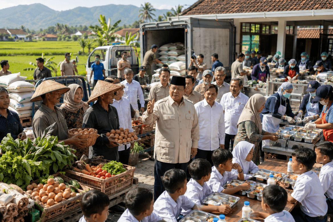 Prabowo Klaim Program MBG Putar Uang Desa hingga Rp 10,8 Miliar per Tahun