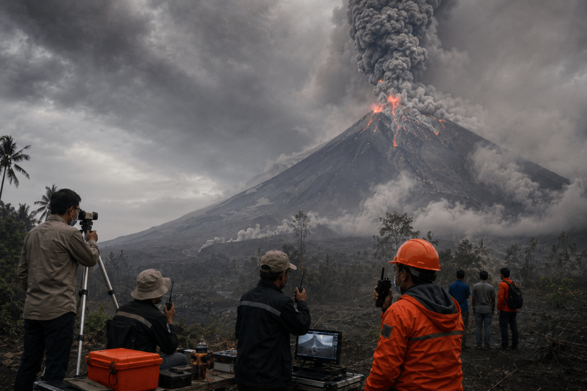 Gunung Semeru Erupsi Tiga Kali, Status Siaga Level III Masih Berlaku