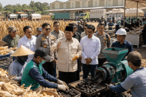 Prabowo Puji Inovasi Tongkol Jagung Jadi Briket di Tengah Krisis Energi