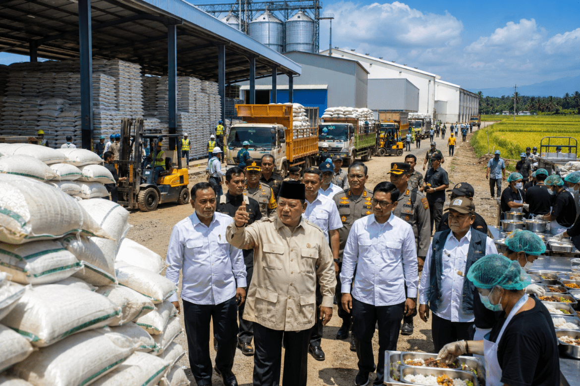 Prabowo Perkuat Kemandirian Pangan, Cadangan Beras Nasional Tembus 5,3 Juta Ton