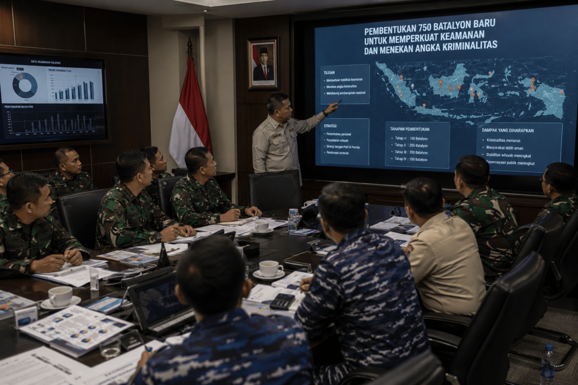 Menhan Sebut 750 Batalyon Baru Dibentuk untuk Tekan Kriminalitas
