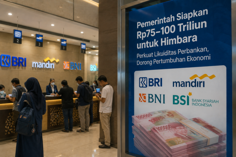 Purbaya Siapkan Suntikan Rp75–100 Triliun ke Himbara, Likuiditas Bakal Diperkuat