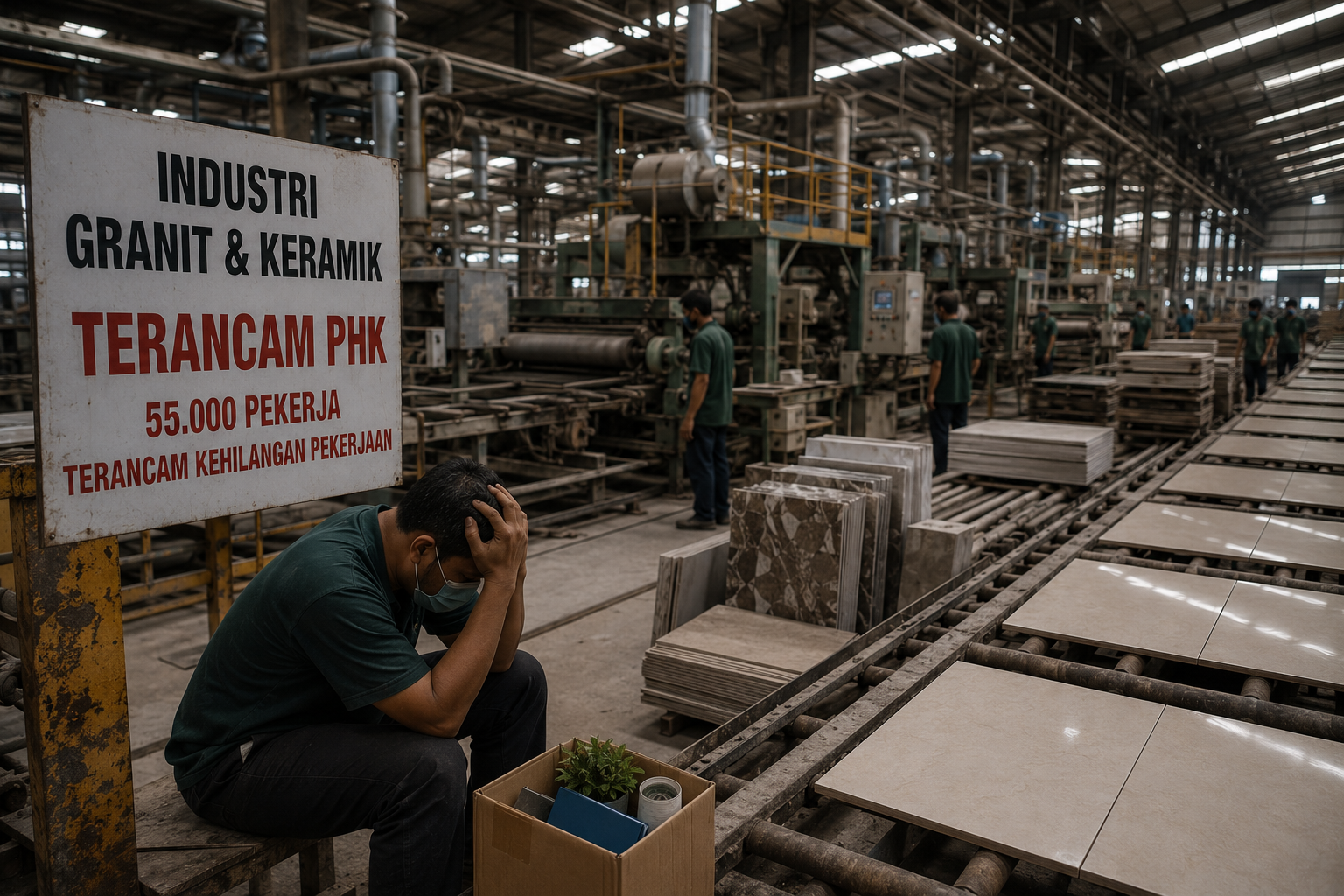 Said Iqbal Ungkap Ancaman PHK 55.000 Pekerja Industri Granit dan Keramik