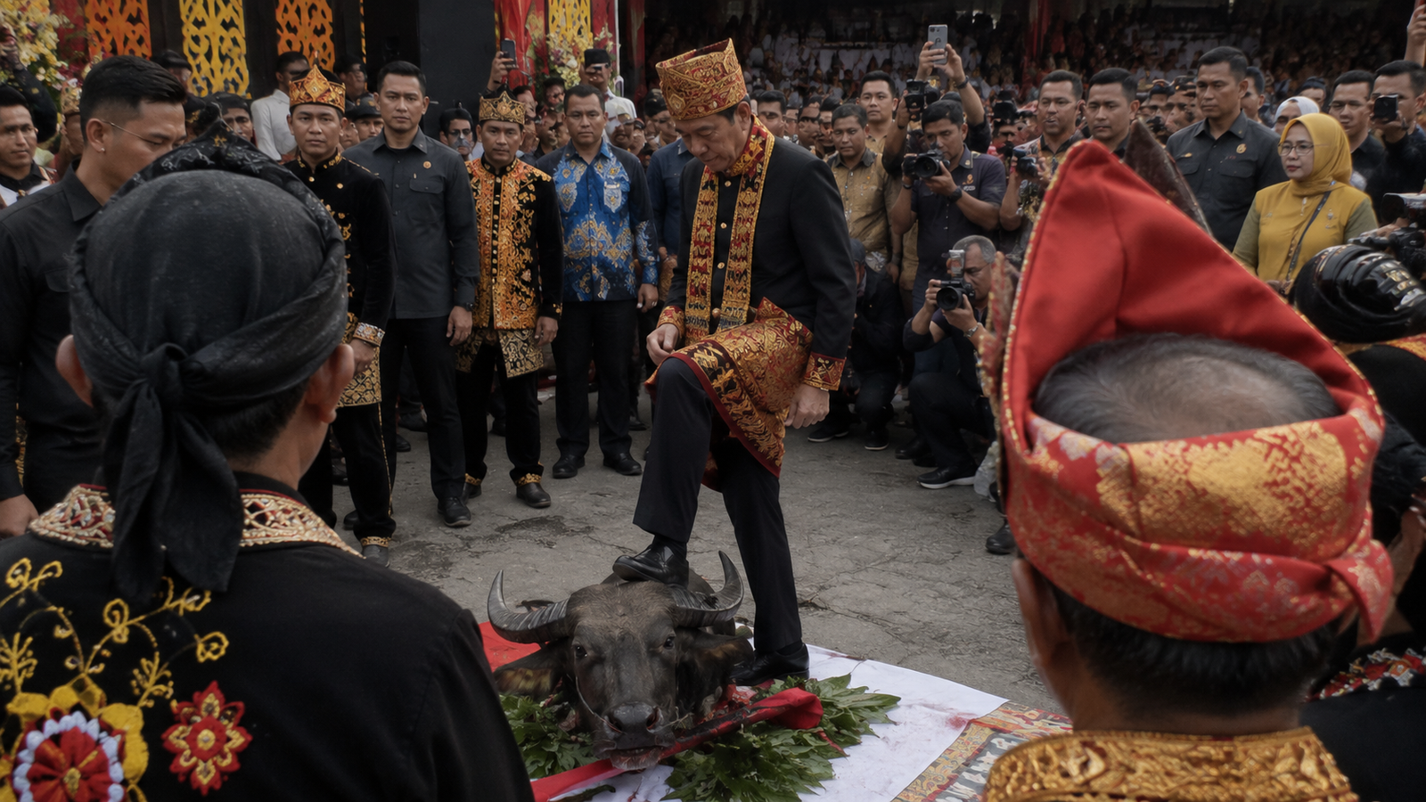 PDIP Respons Ritual Jokowi Injak Kepala Kerbau di Lampung, Singgung Simbol Politik