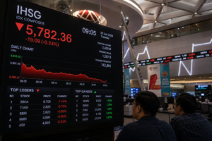 IHSG Dibuka Melemah ke 5.782, Saham BBCA hingga TLKM Tertekan Jelang Data Ekonomi