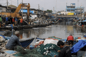 Pramono Sebut Pulau Sampah di Muara Angke Sudah Hilang Setelah Tiga Hari Pengerukan