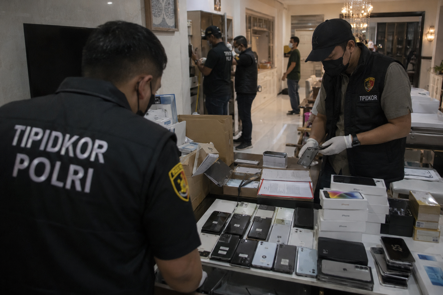 Polri Geledah Empat Lokasi Terkait Impor HP Ilegal