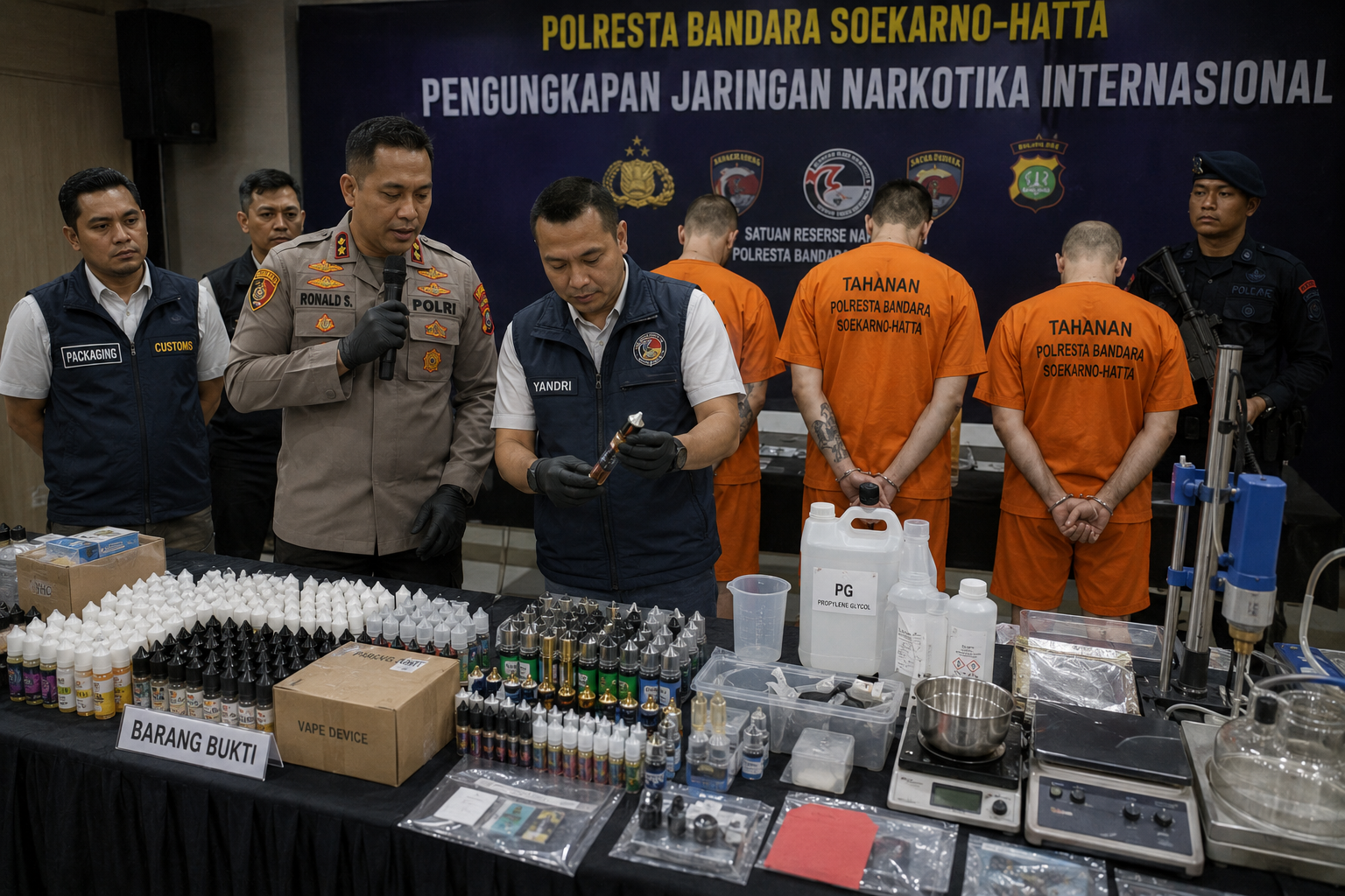 Polisi Bongkar Pabrik Rumahan Vape Ganja, Tiga WNA Ditangkap dalam Kasus Jaringan Internasional