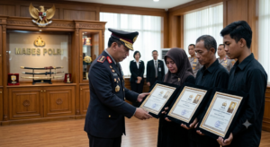 Tiga Polisi Gugur di Katingan Naik Pangkat Luar Biasa Anumerta, Penghargaan dari Kapolri
