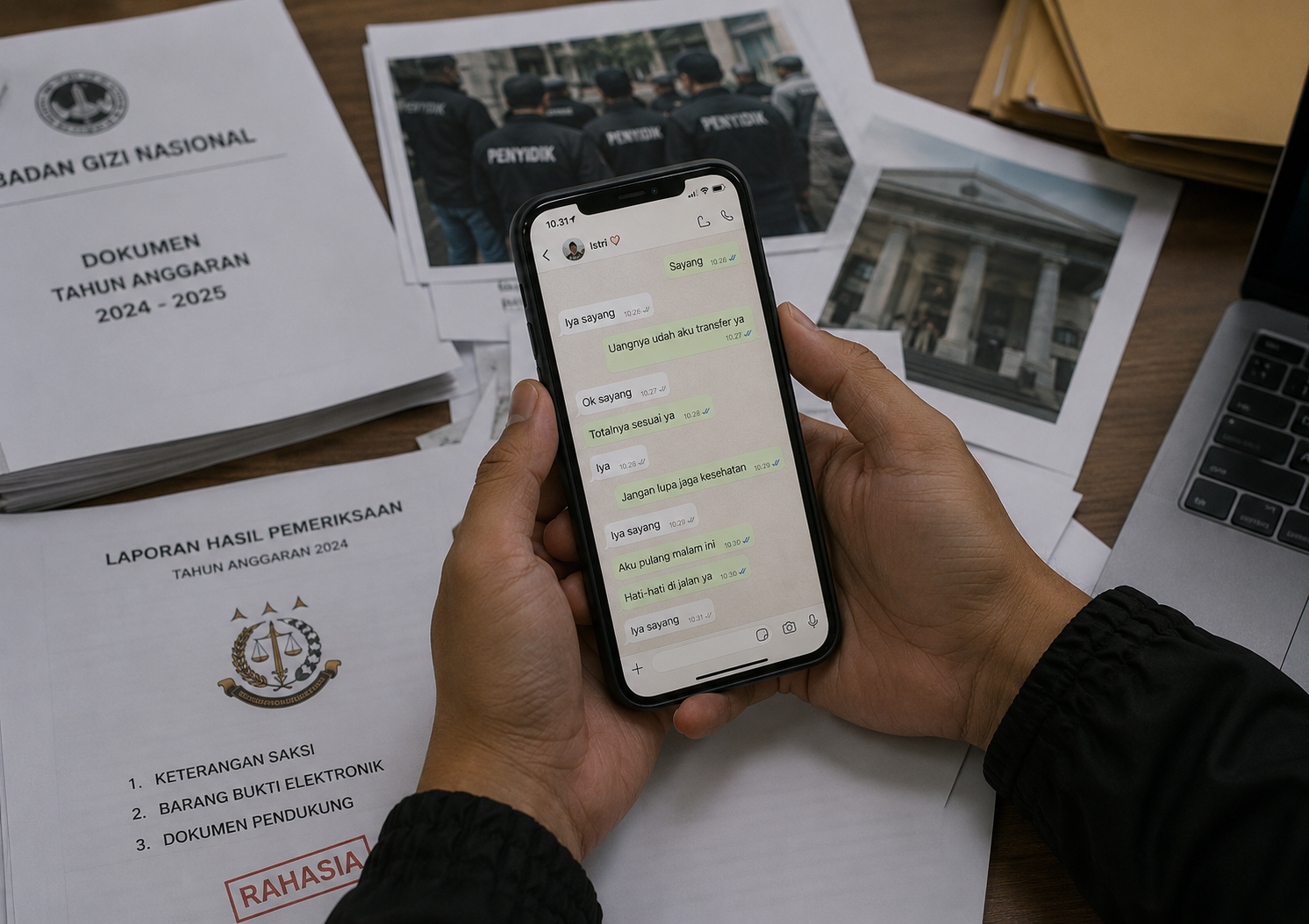 Chat WhatsApp Jadi Bukti Kasus Korupsi MBG