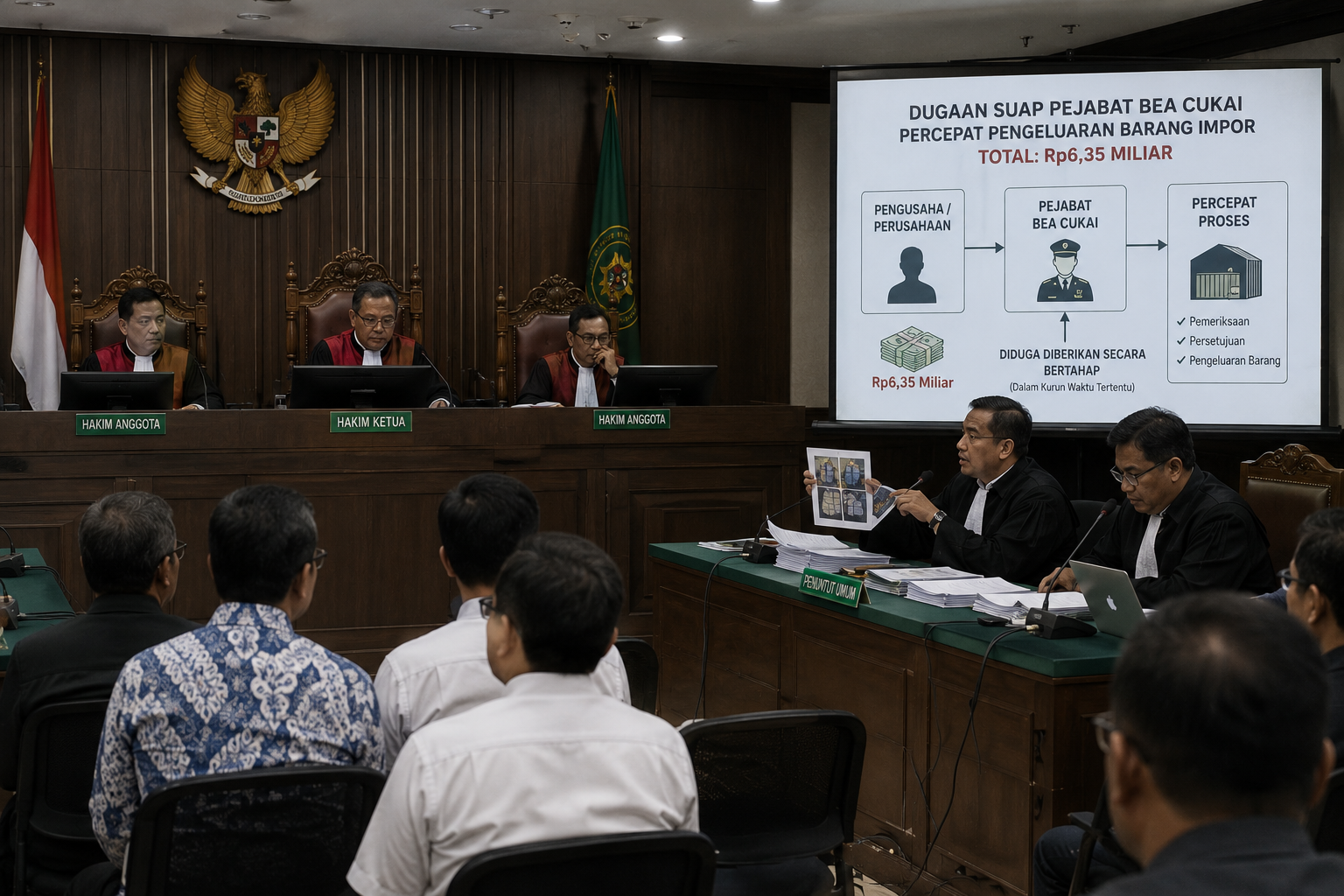 Jaksa Ungkap Dugaan Suap Rp6,35 Miliar ke Pejabat Bea Cukai untuk Percepat Impor Barang