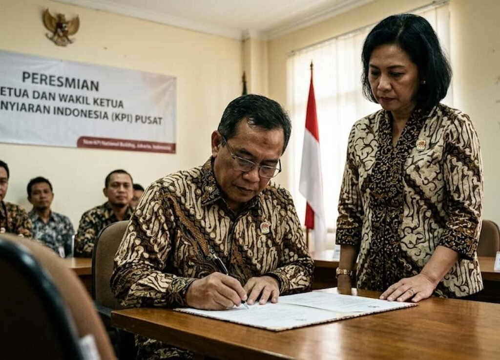 Hasrul dan Evri Resmi Jadi Pimpinan KPI Pusat