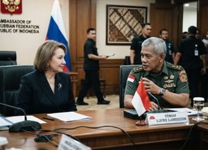 Diplomasi Pertahanan: Menhan Sjafrie Sambut Dubes Rusia 