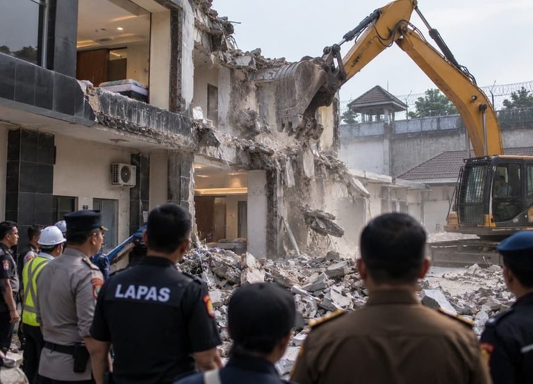 Ekskavator Ratakan Lapas Mewah Cibinong